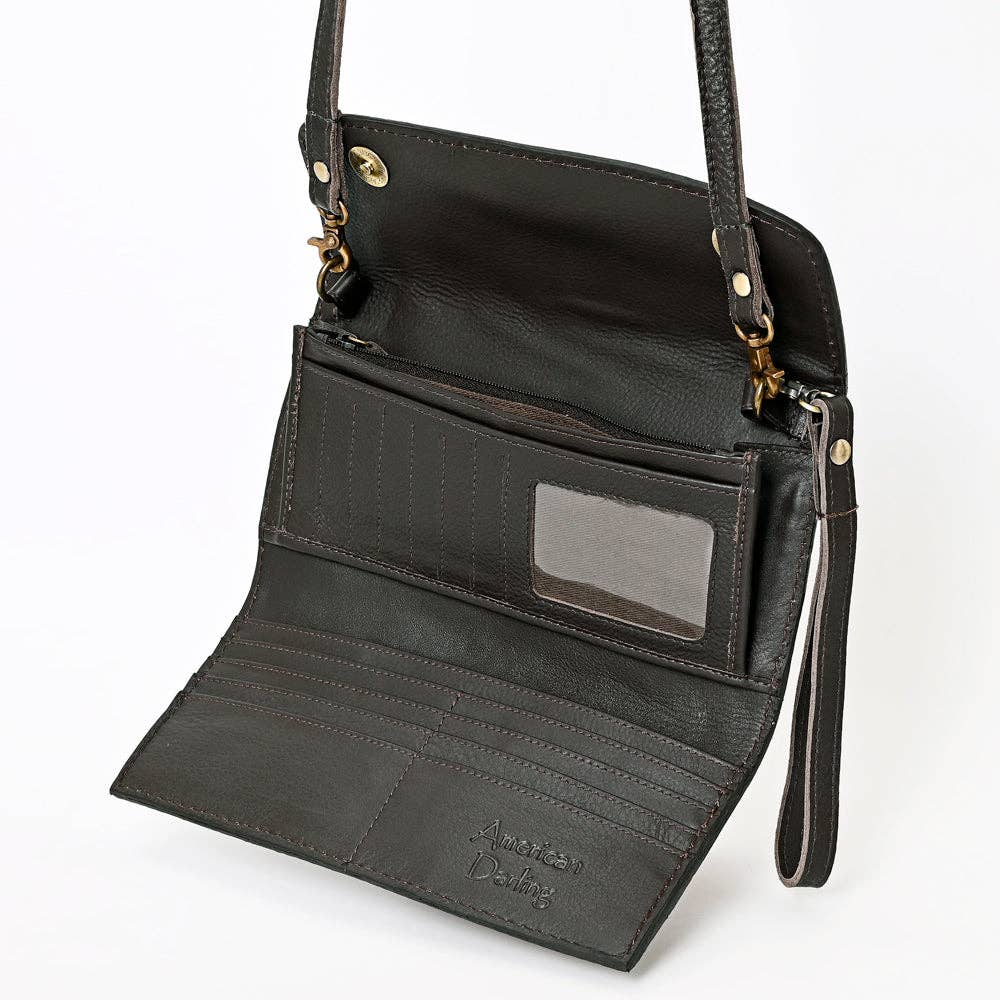 LC-ADBGA361 Wallet Genuine Western Leather Women Bag: ADBGA361