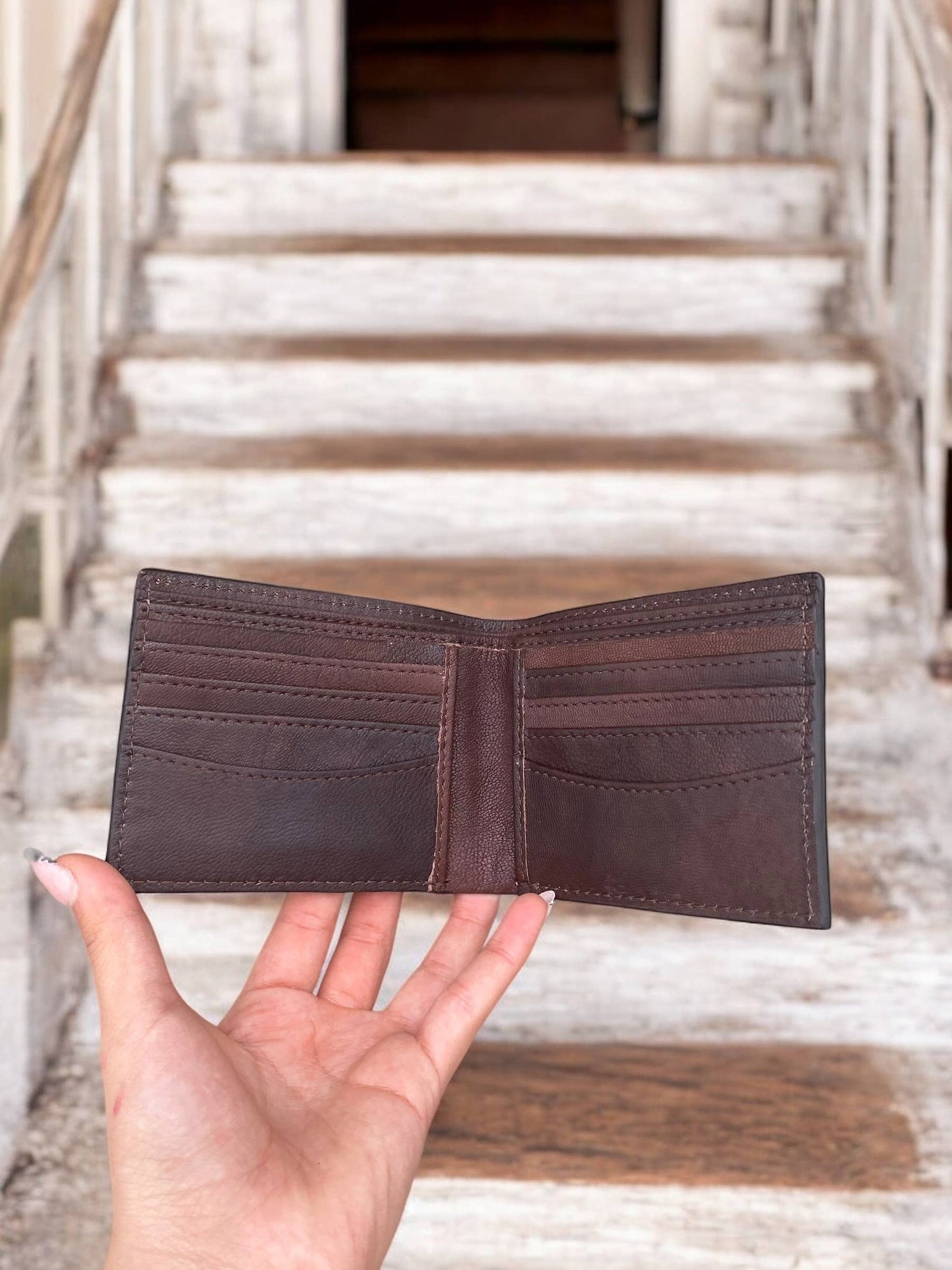 All Tooled Leather Men's Wallet