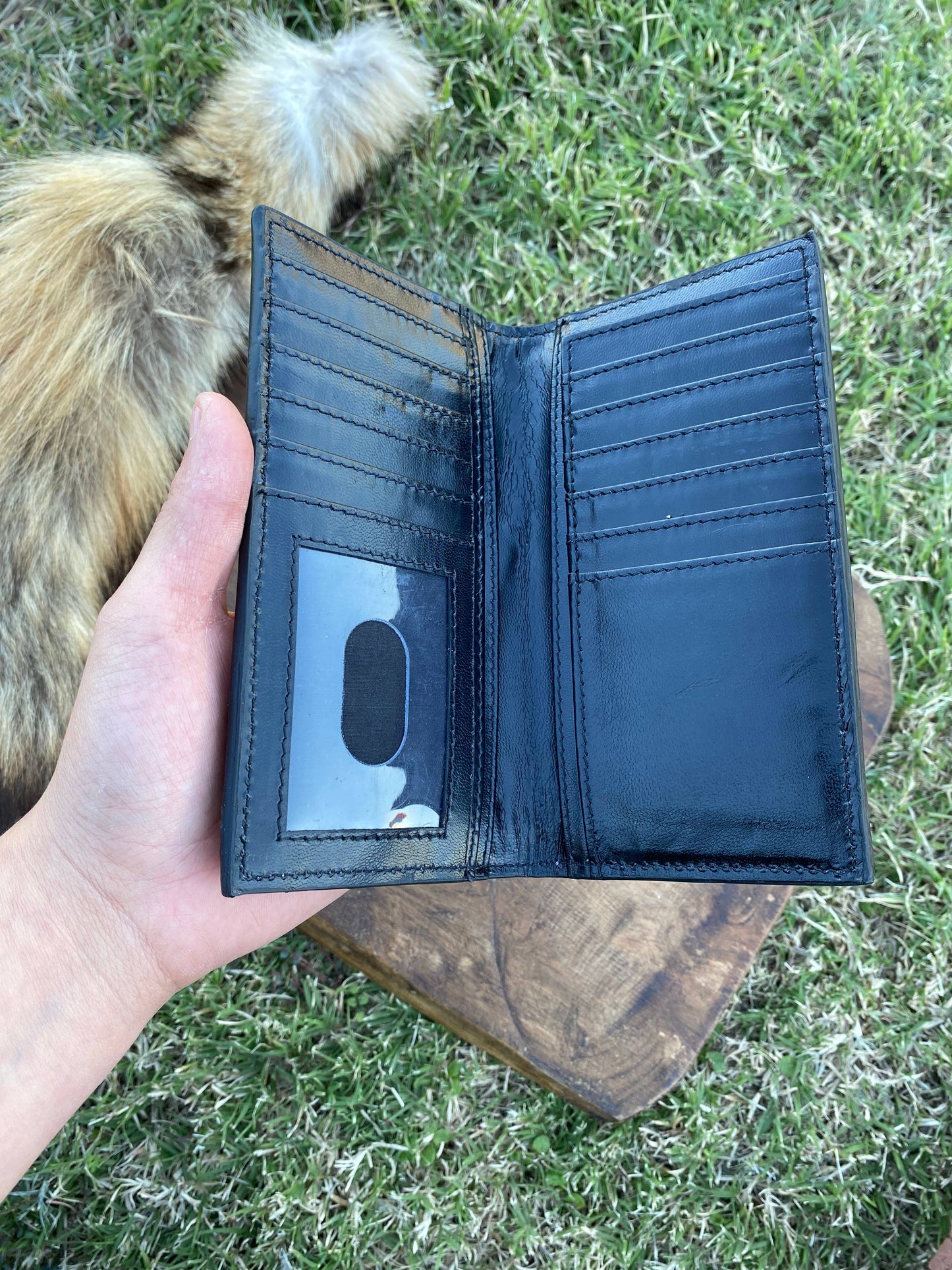 Samaniego Tooled & Cowhide Mens wallet