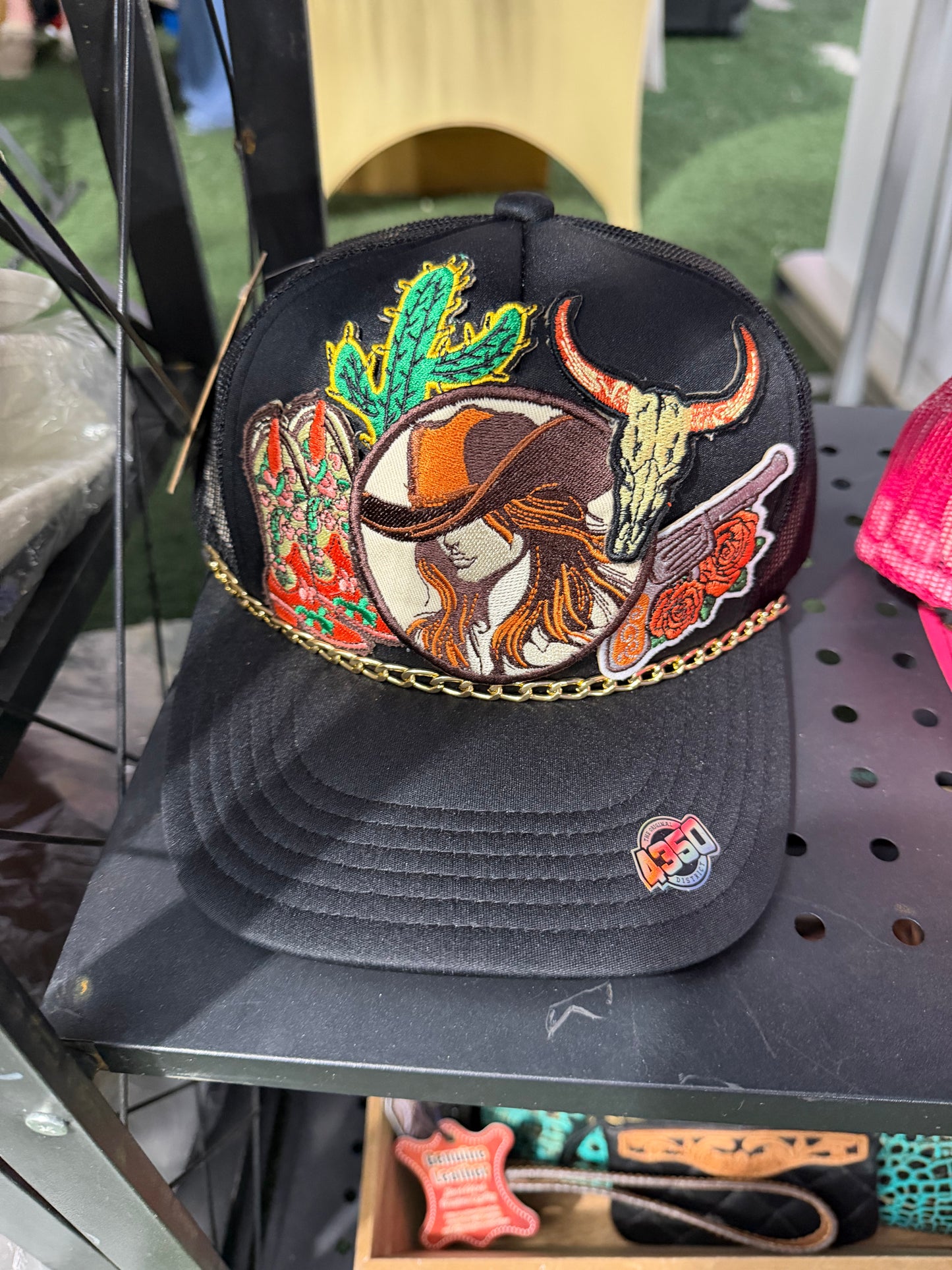 Desert Muse Western BlackTrucker Hat