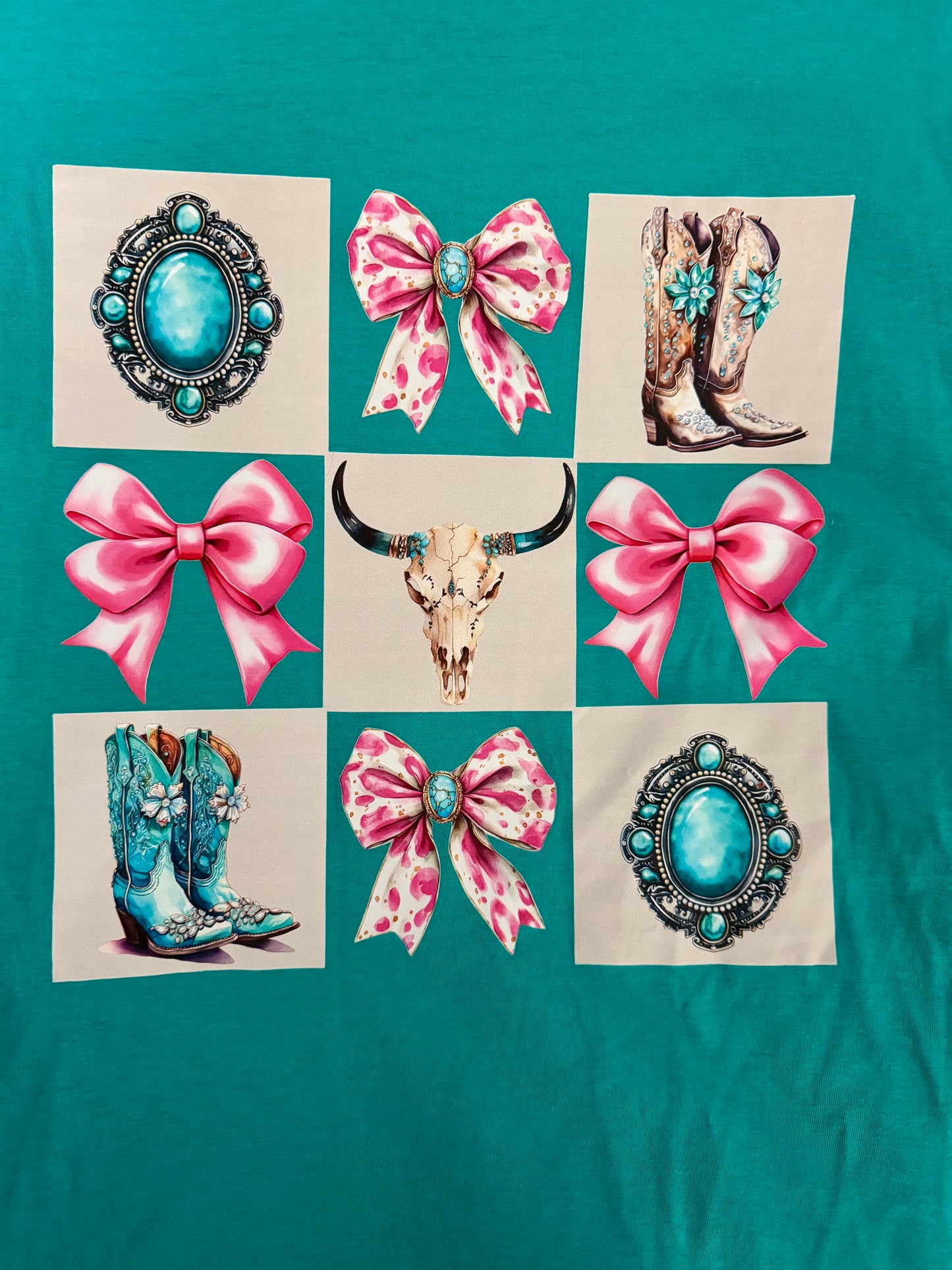 Western Bow and Boots Tee