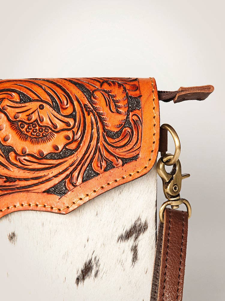 ADBG405BKW Envelope Genuine Western Leather Women Bag: ADBG405BKW