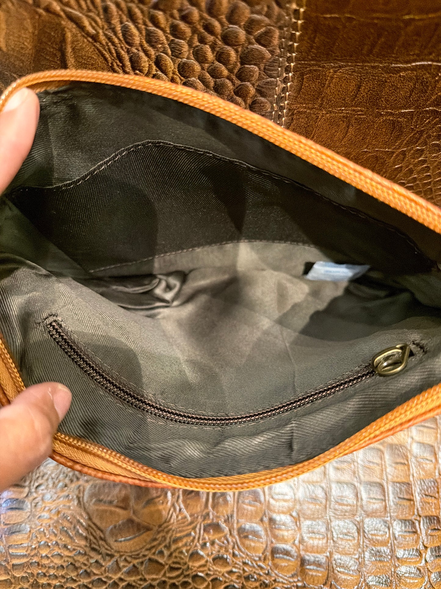 Frontier Flora Hand Tooled Crossbody Bag