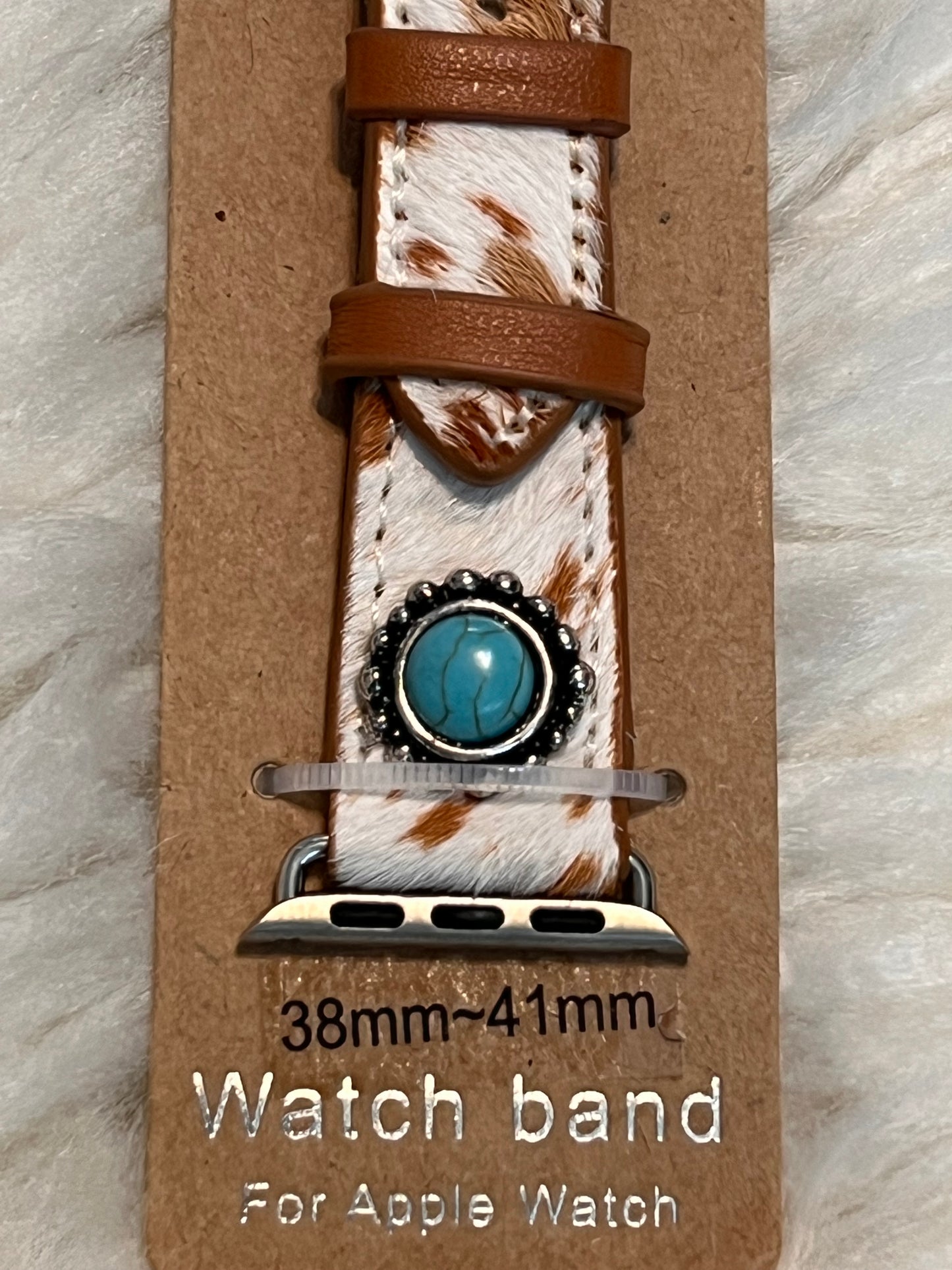 Cowhide Apple Watch Band - Brown