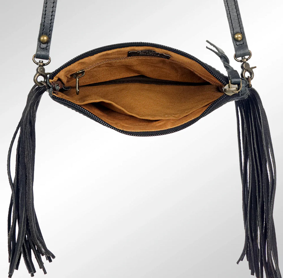 American Darling Crossbody Genuine Western Leather Women Bag Becca ADBGS142SNKFRNG