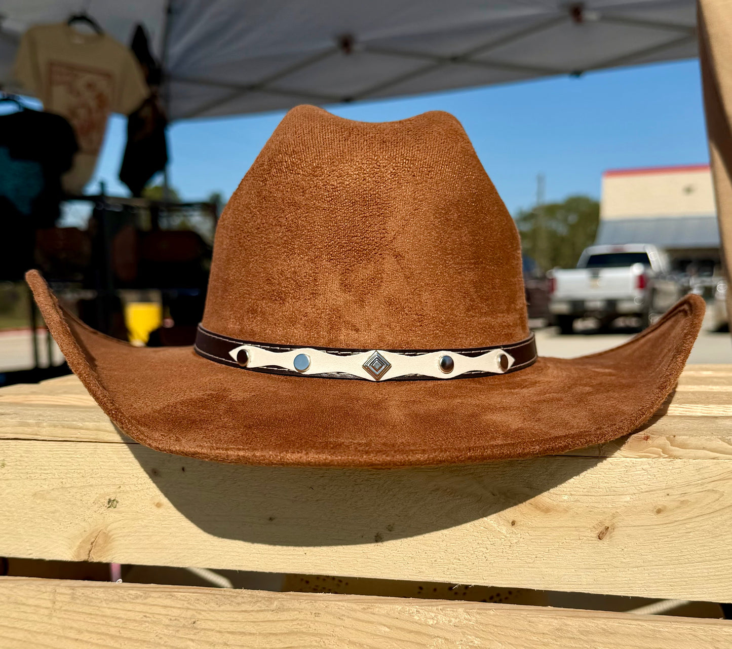 Caramel Brown Felt Western Hat available for local pickup only!!