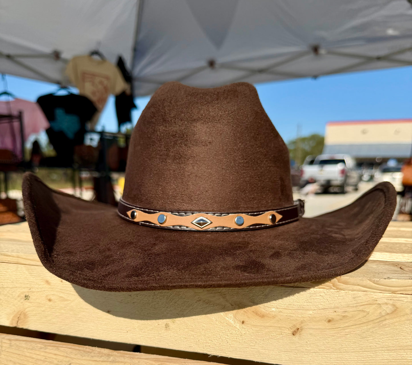 Chocolate Brown Felt Western Hat available for local pickup only!!