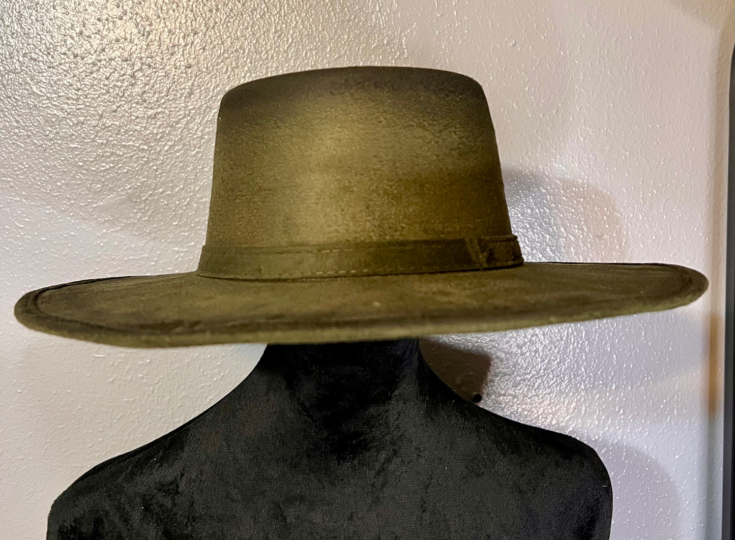 Western Felt Hat - Olive