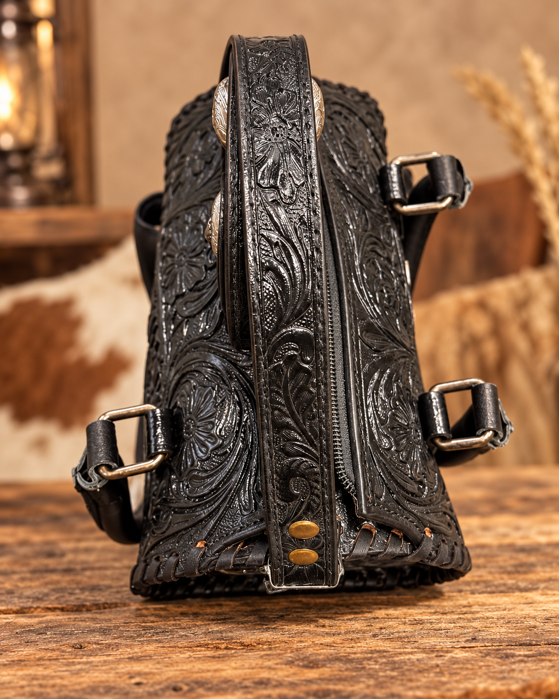 Midnight Thunderbird – Small Speedy Handbag