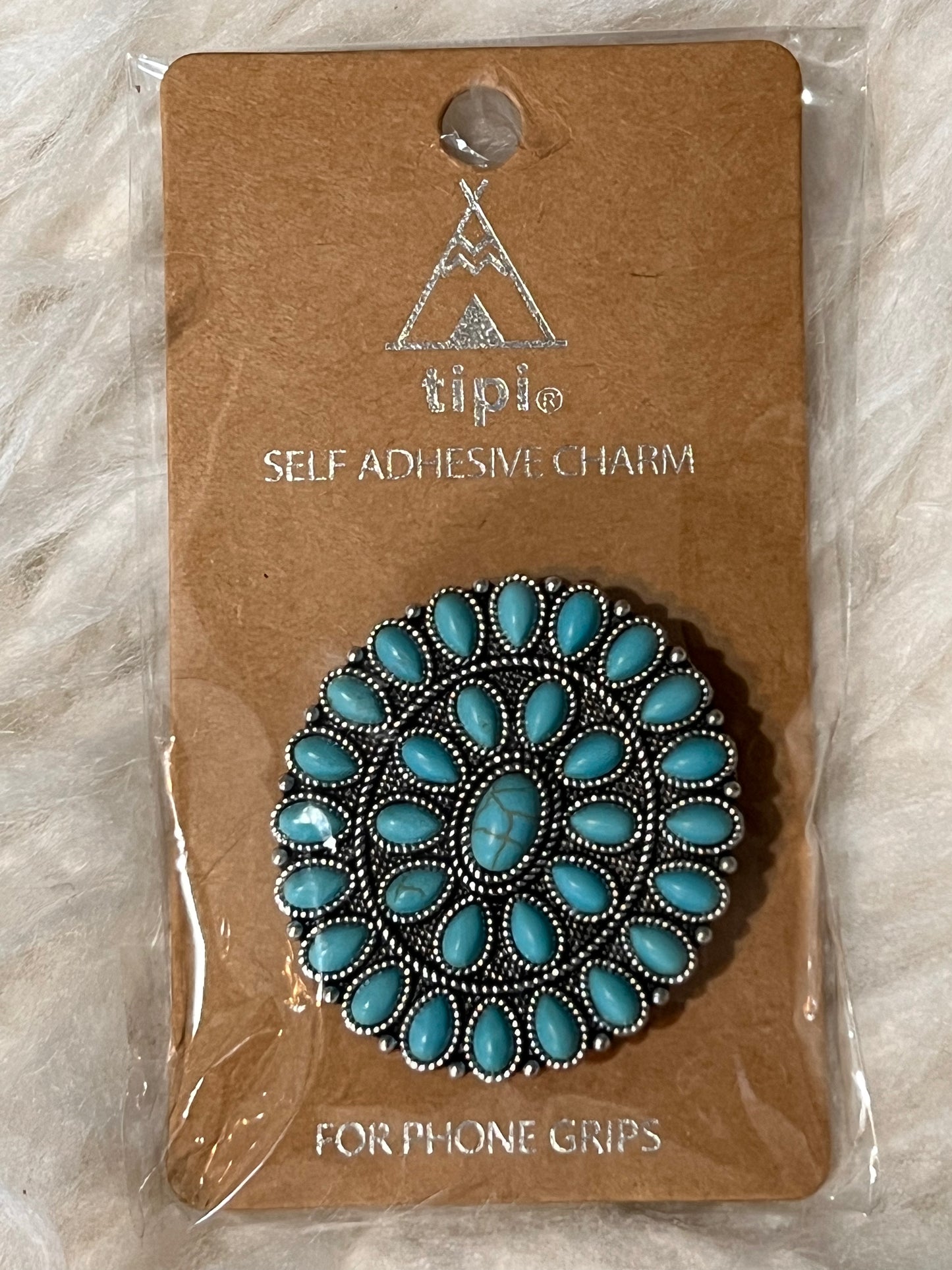 Turquoise Concho Phone Pop Socket