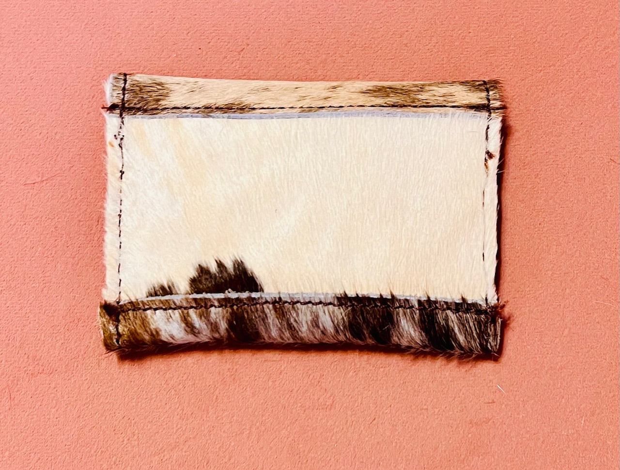 AMERICAN DARLING Hair-on Card Holder: Light Brown Hide (2)
