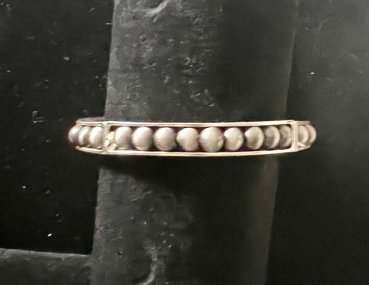 Silver Studded Stretchy Fashion Bracelet