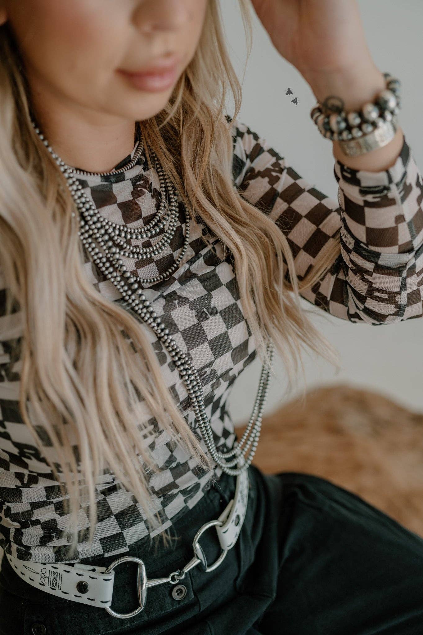 SLANG N BANG L/S Mesh Top
