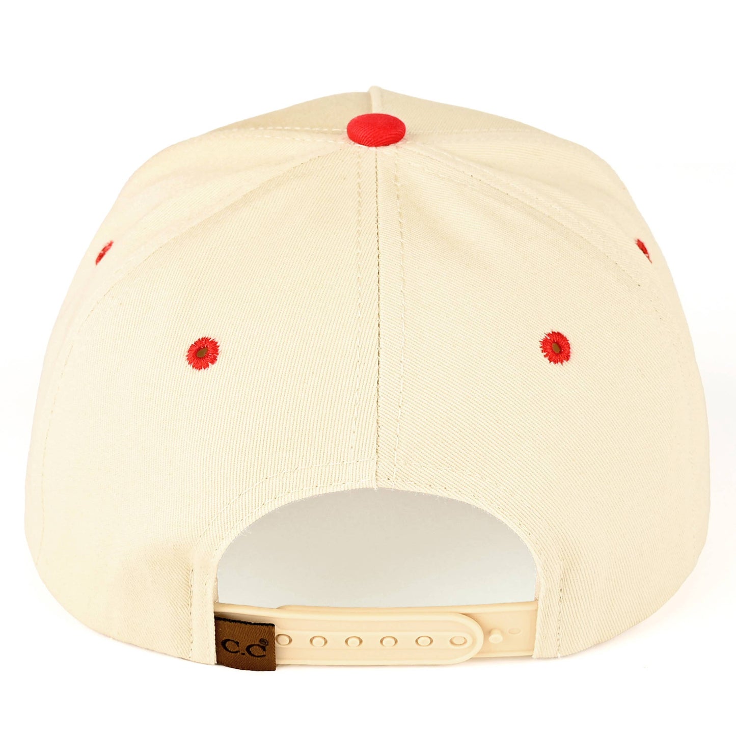C.C PUT IT ON MY DAD'S TAB Letter Trucker Hat: Red