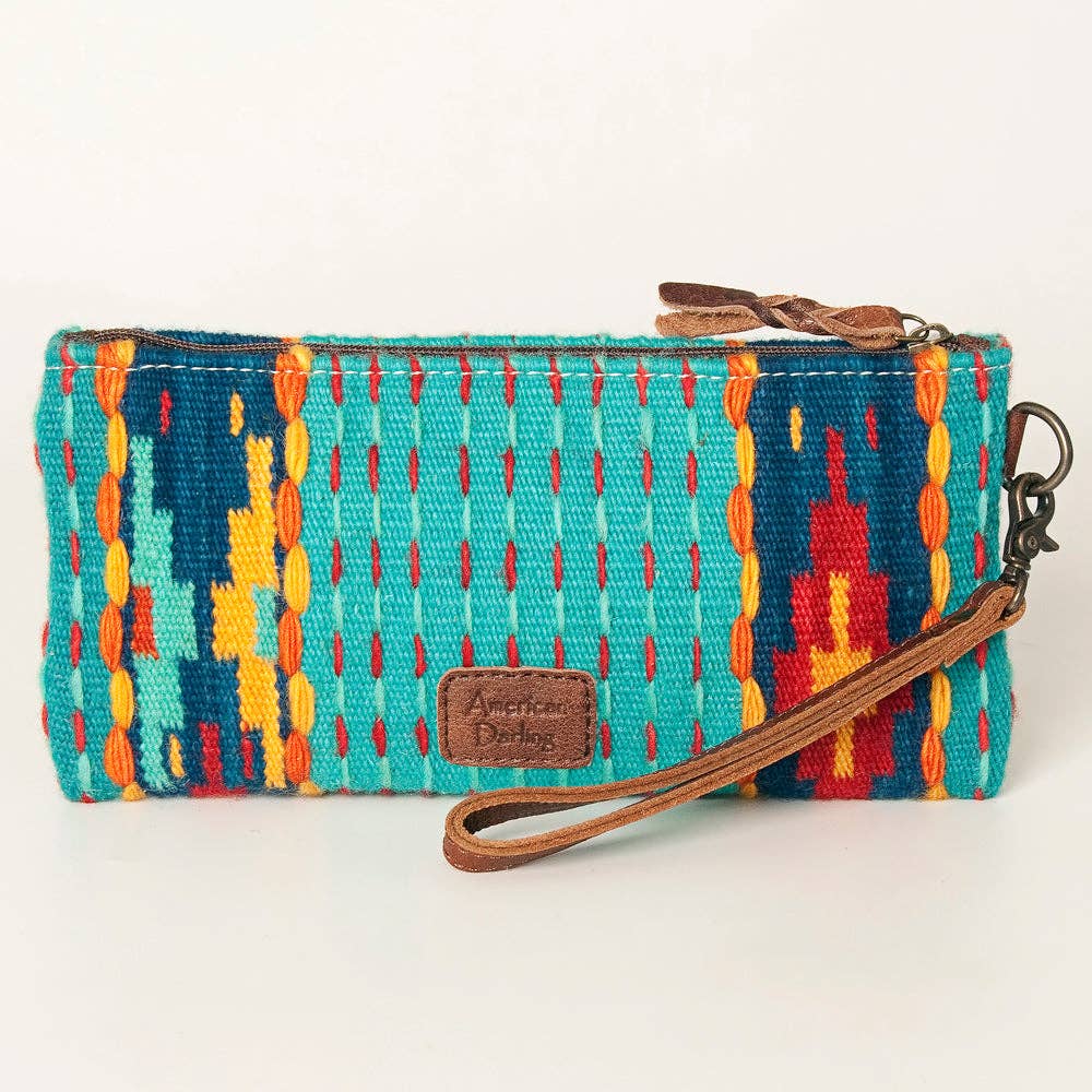 AMERICAN DARLING Wristlet Genuine Western Leather Women Bag: ADBG344CR