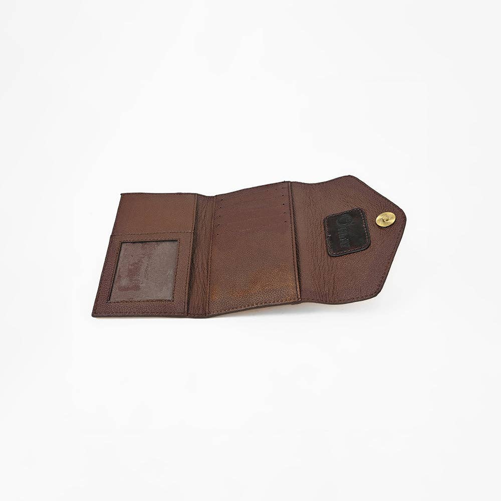 OHG161 Wallet Hand Tooled Genuine Leather women Bag: OHG161