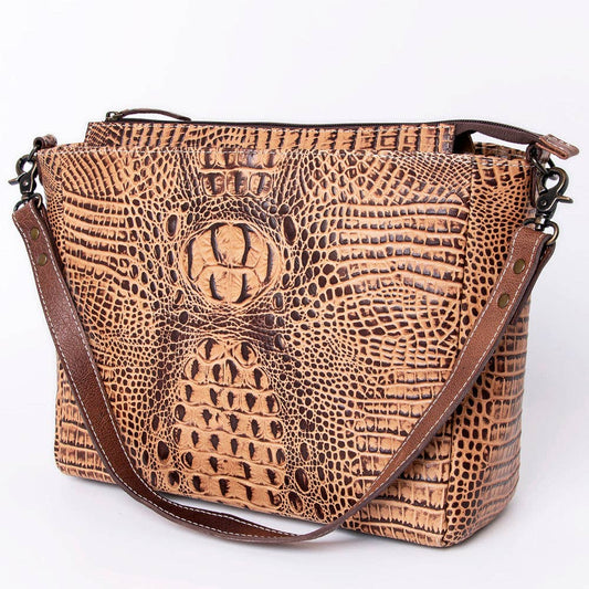 LC-ADBG971 Messenger Genuine Western Leather Women Bag: ADBG971B