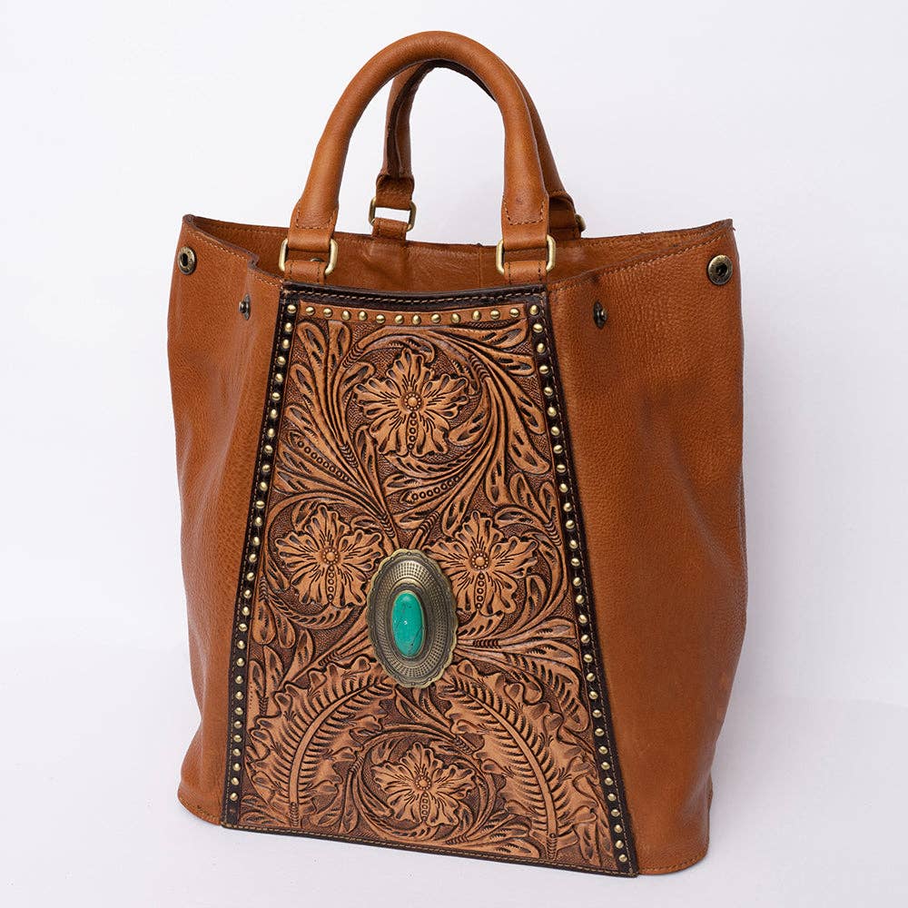 LC-ADBGI217C Tote Genuine Western Leather Women Bag: ADBGI217C