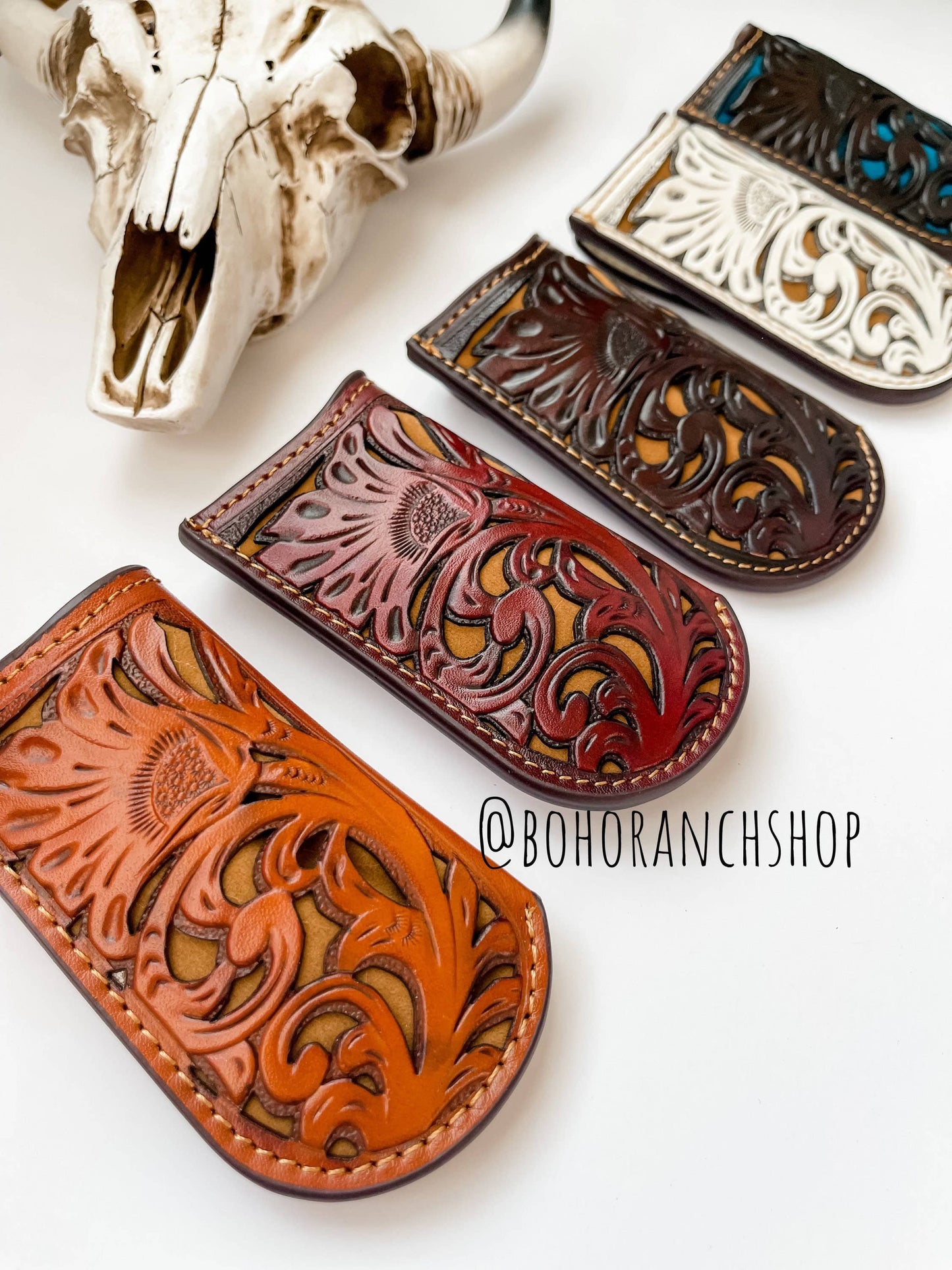 Leather Pocket Knife Sheath Genuine Leather Case Pocket: 4