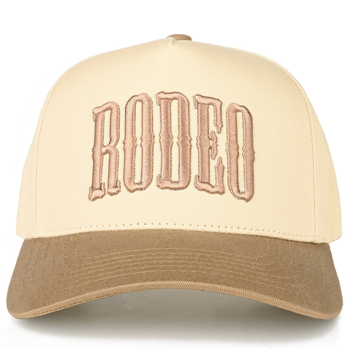 C.C RODEO Letter Embroidered Snapback Trucker Hat: Dark Denim