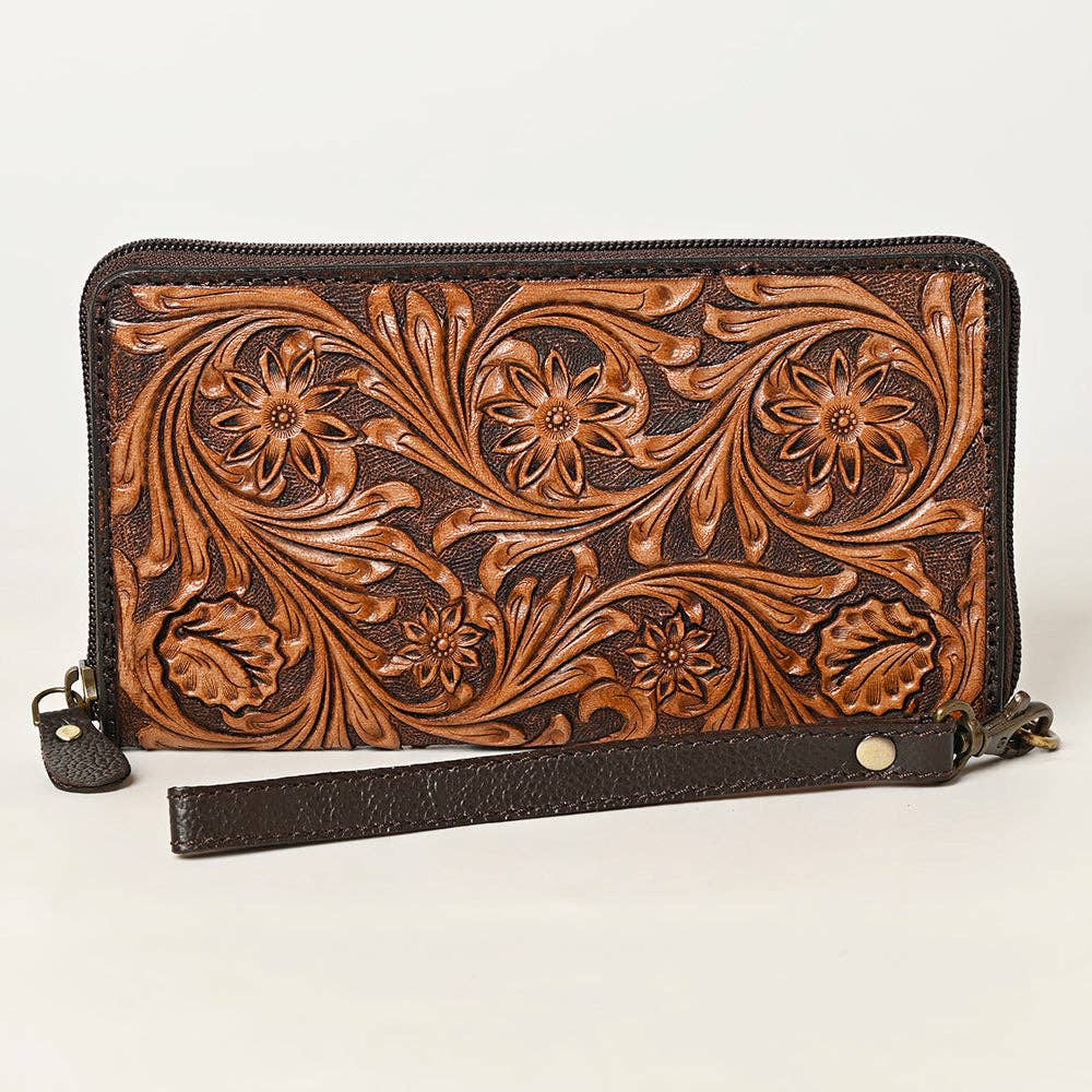 OHA129 Clutch Genuine Leather women bag western Bag: OHA129B
