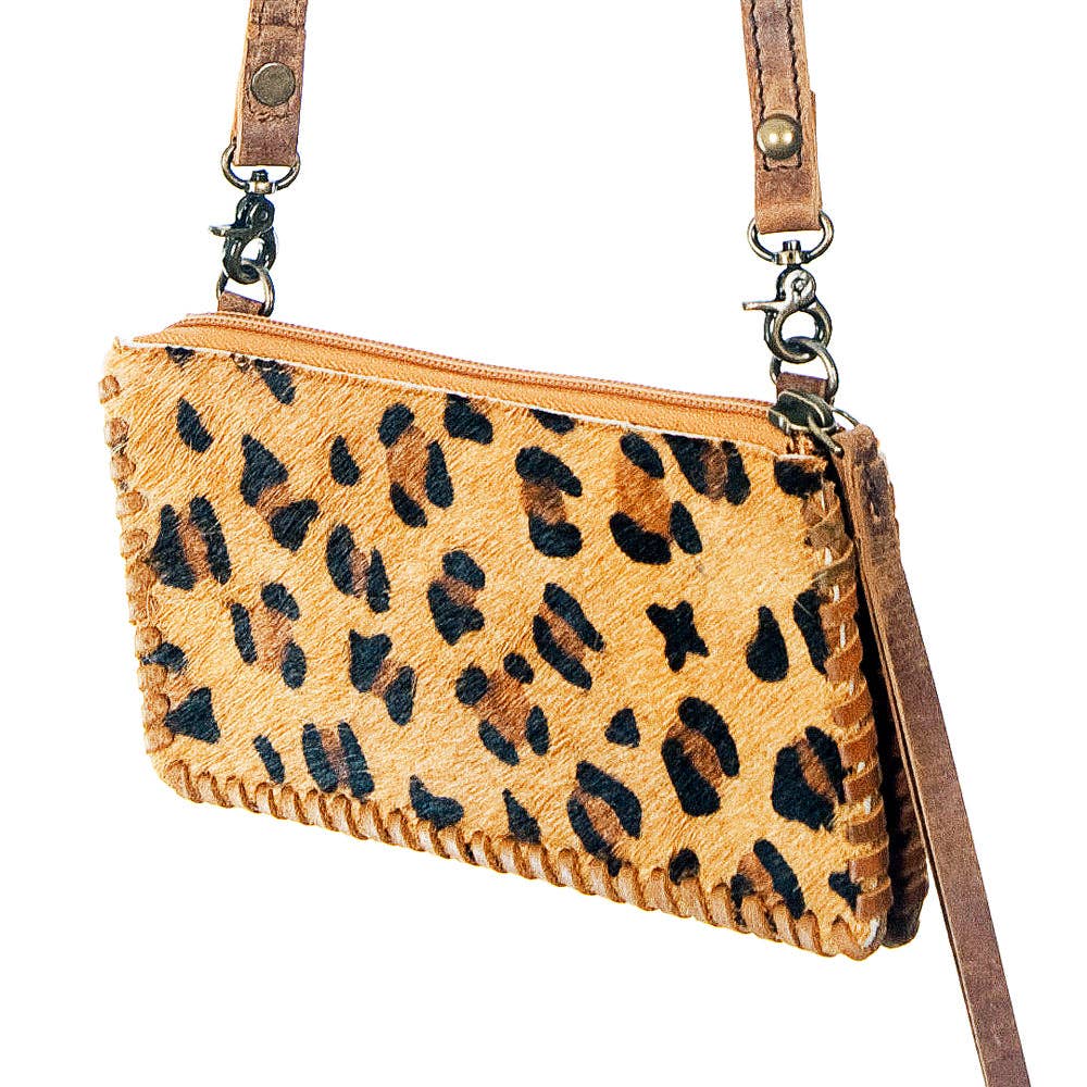 ADBG535CHE Wallet Hair-On Genuine Western Leather Women Bag: ADBG535CHE
