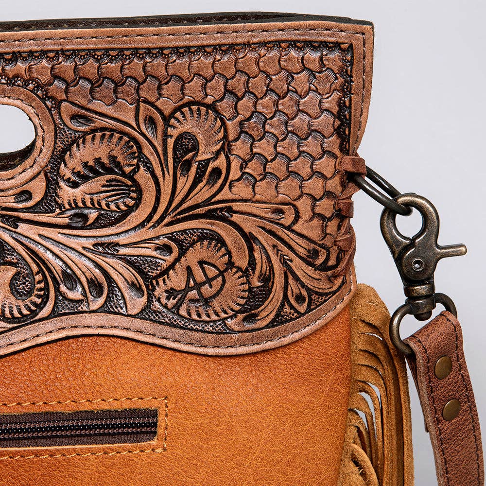 LC-ADBGS145ACGOBR Clutch Genuine Western Leather Women Bag: ADBGS145ACGOBR