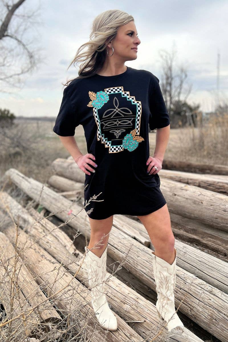 Small Town Big Dreams T-Shirt Dress