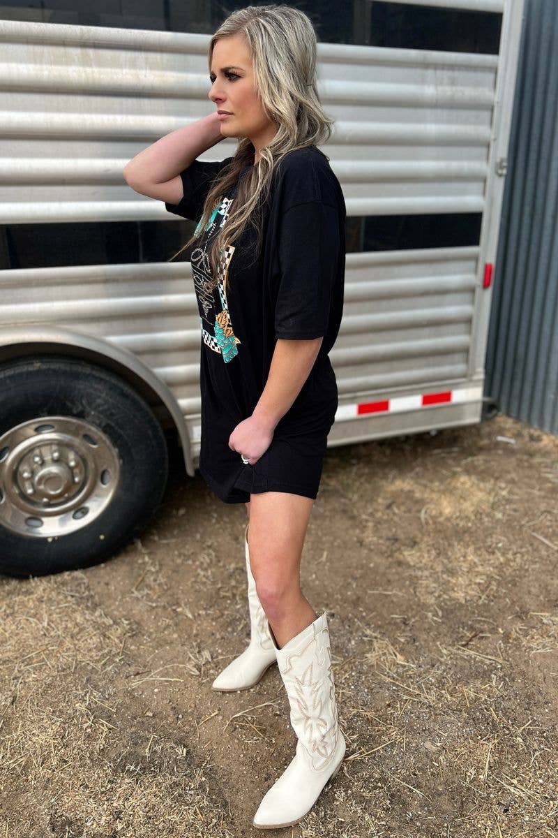 Small Town Big Dreams T-Shirt Dress
