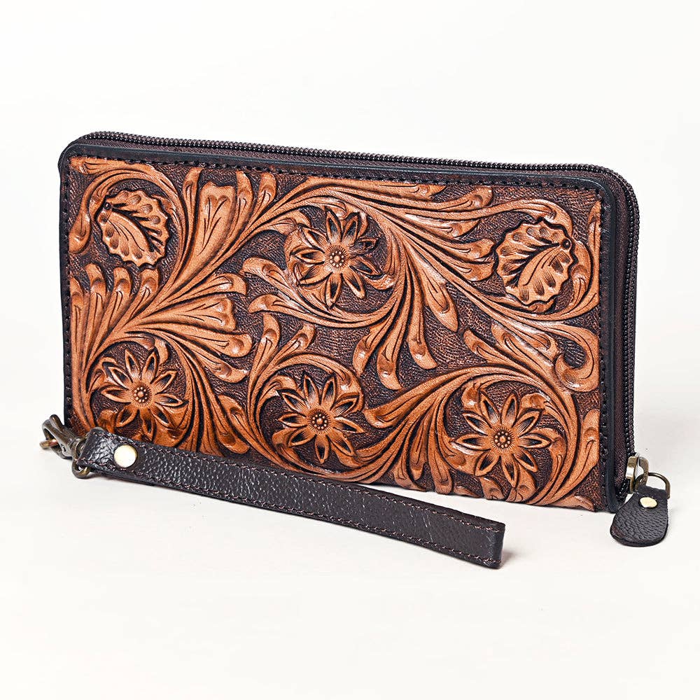 OHA129 Clutch Genuine Leather women bag western Bag: OHA129B