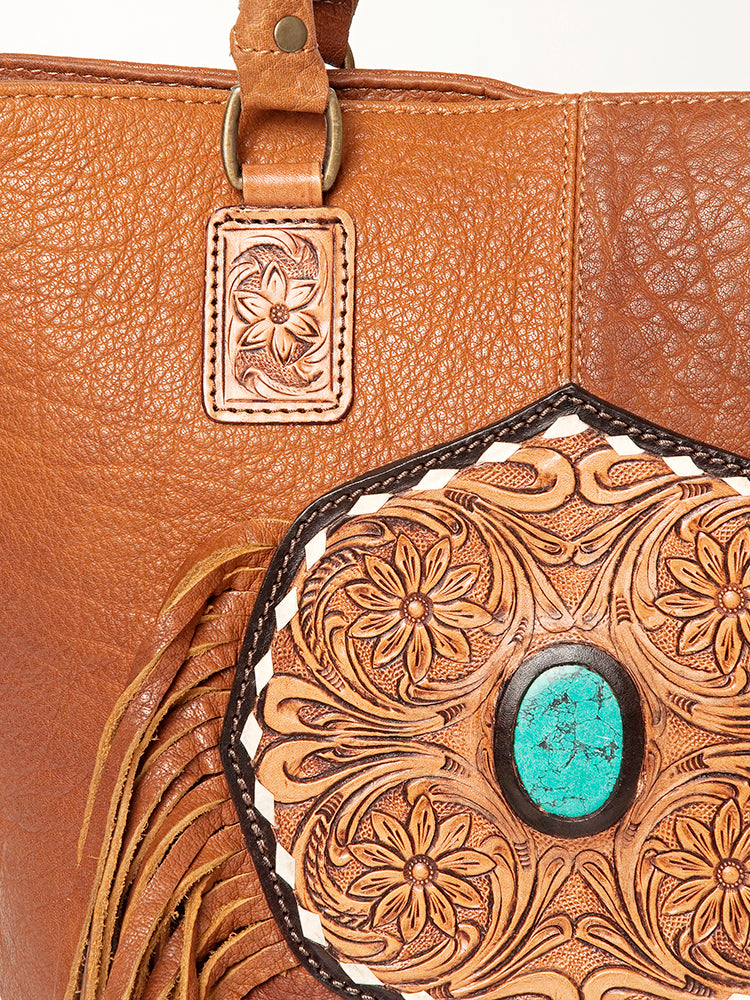 LC-ADBGA208A Tote Genuine Western Leather Women Bag: ADBGA208A