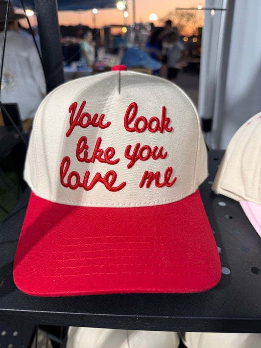 You Look Like You Love Me Red Snapback