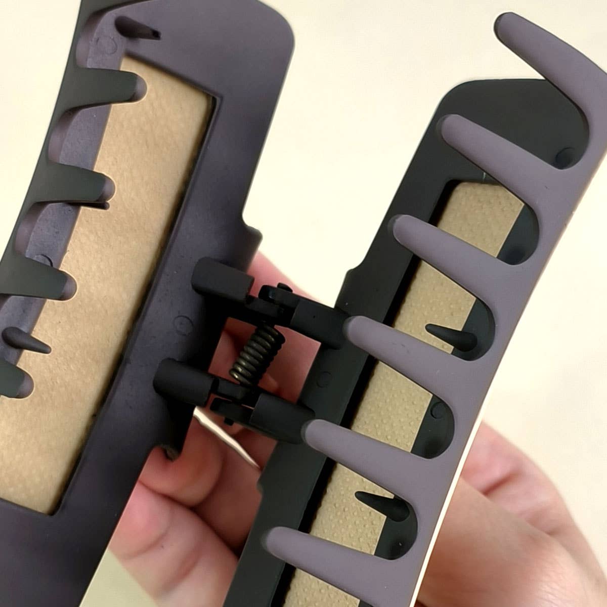 Cactus Print Leather Hair Claw Clip, Western Style_CWAHA0606: TYPE1 / (OS) 3