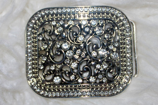 Belt Buckle - Iridescent Stones