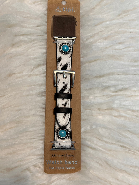 Cowhide Apple Watch Band - Black