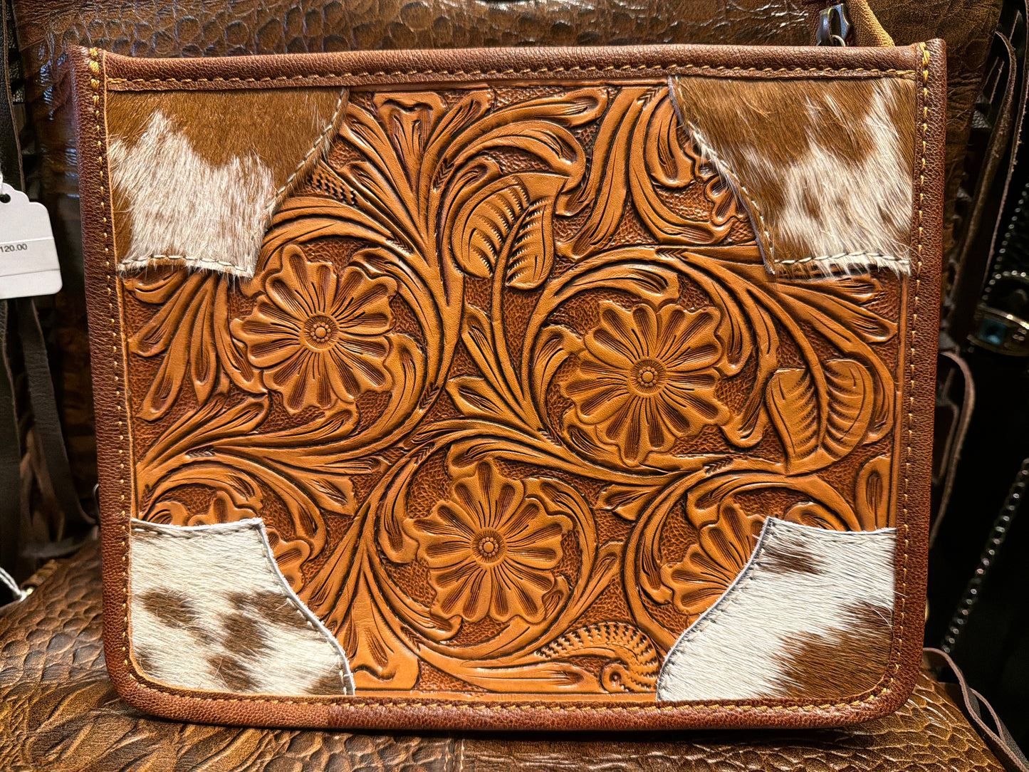 Saddleflower Tooled Crossbody