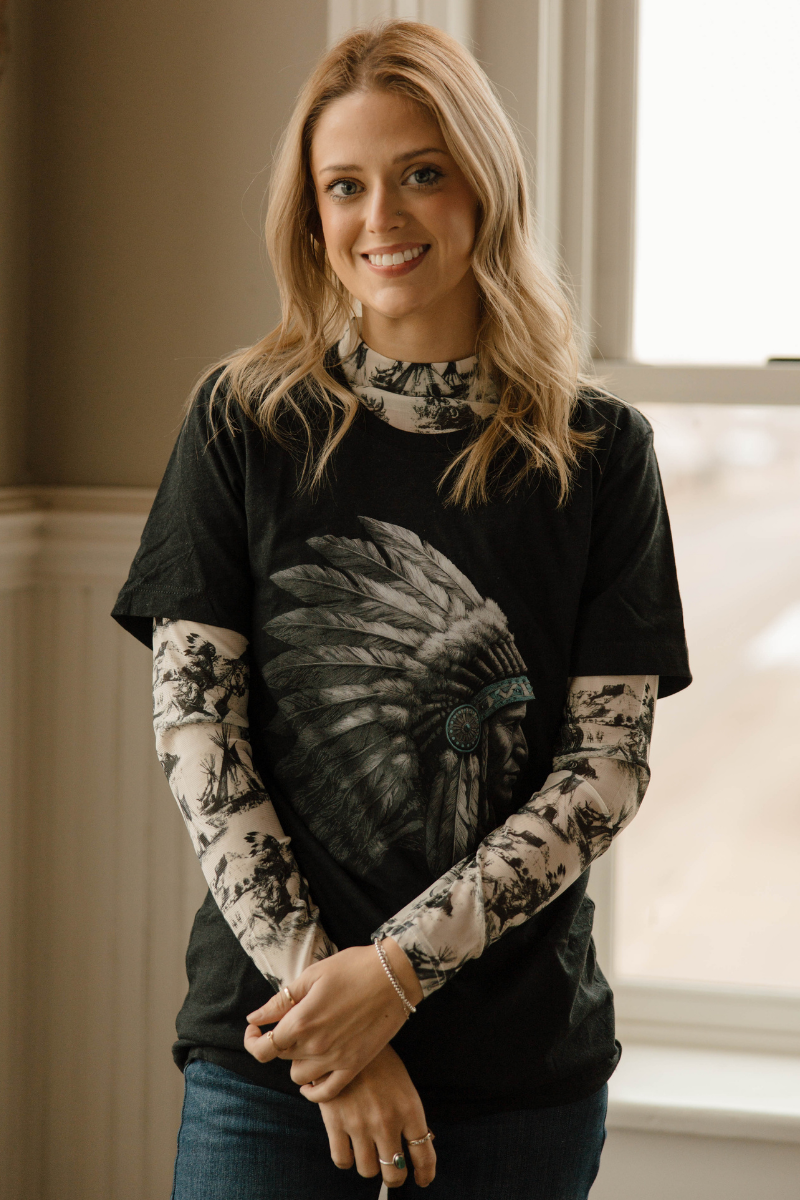Spirit of The Plains Mesh Top: S-XL