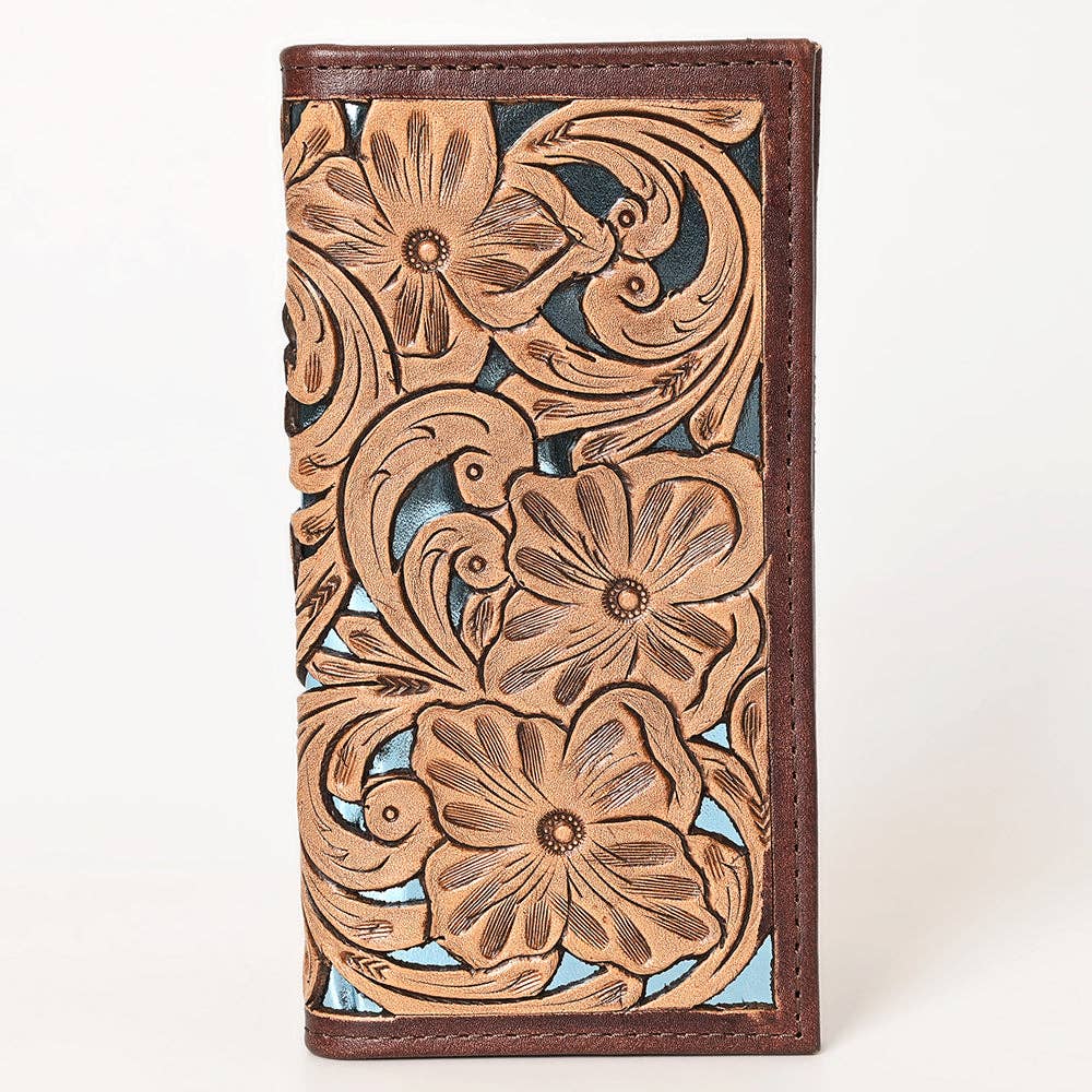 OHG119 Wallet Genuine Leather- Tooled