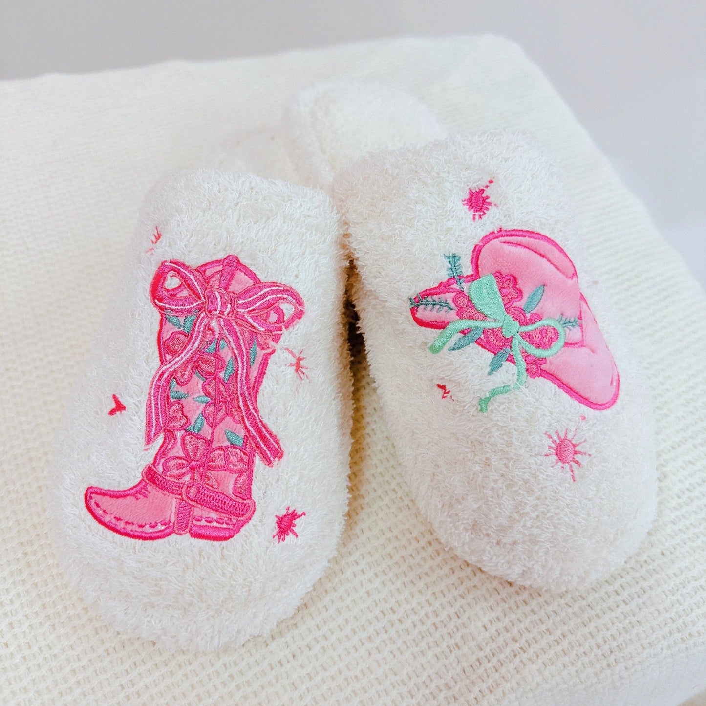 Western Whimsy Coziest Lounge Slippers: L/XL
