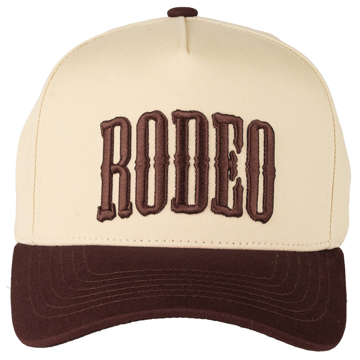 C.C RODEO Letter Embroidered Snapback Trucker Hat: Light Denim