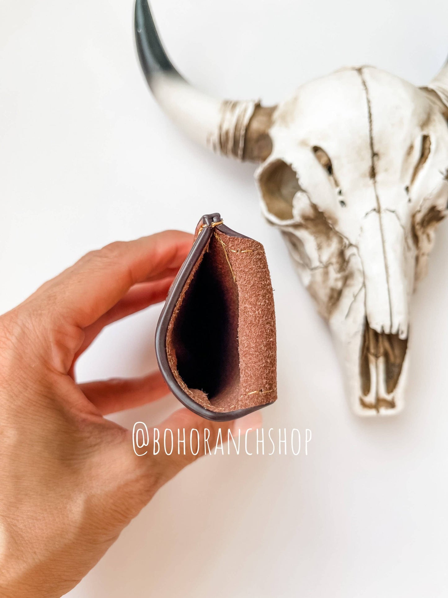 Leather Pocket Knife Sheath Genuine Leather Case Pocket: #6 Dark Brown