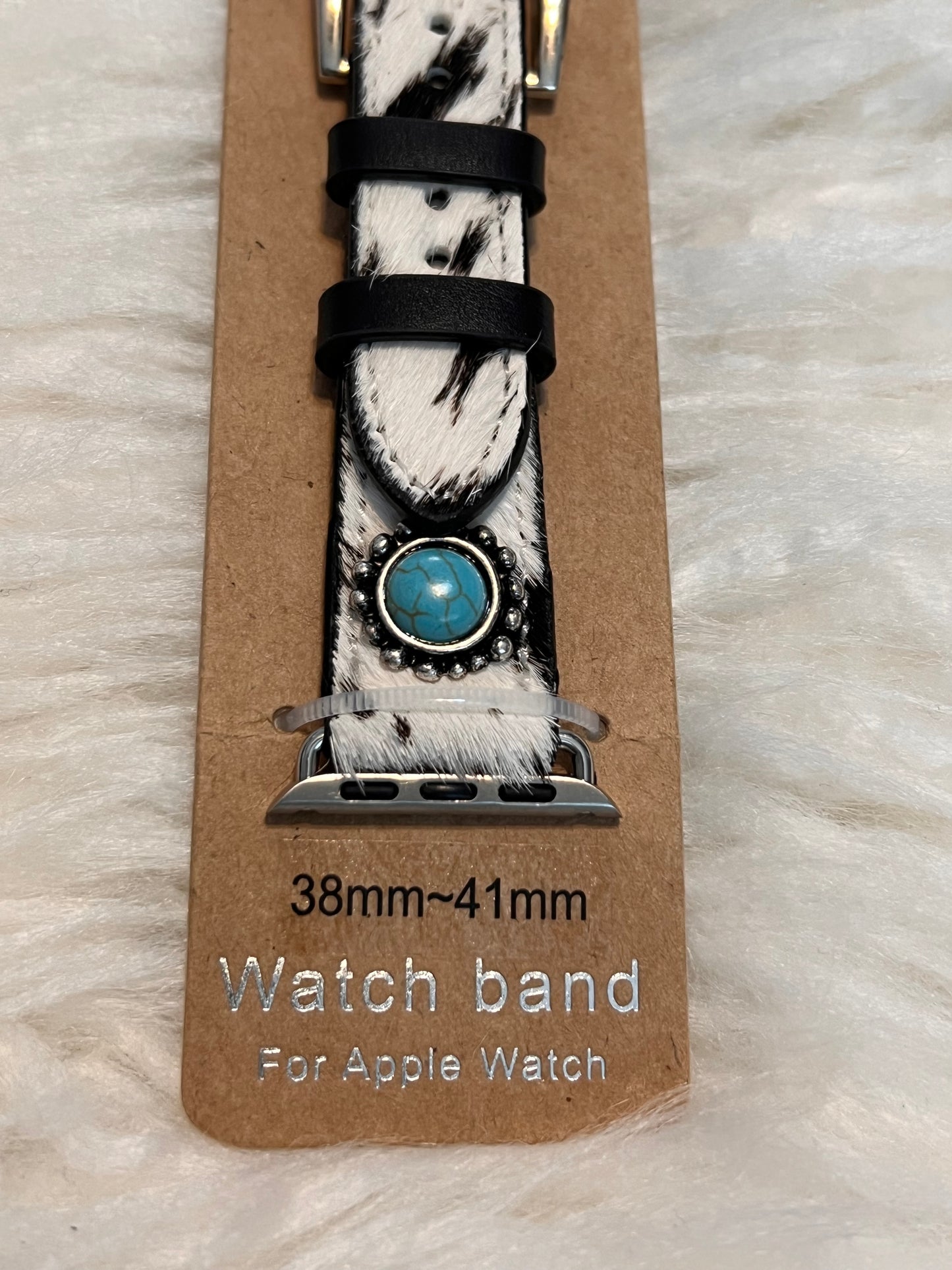Cowhide Apple Watch Band - Black