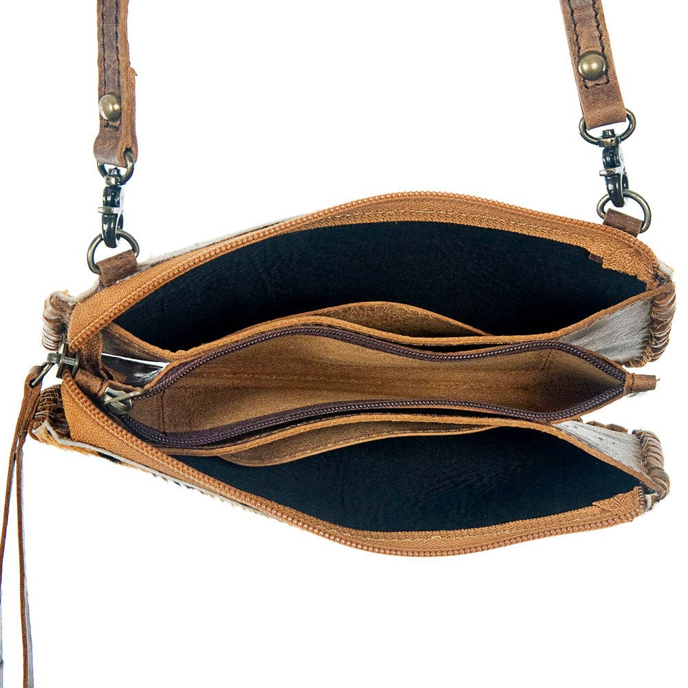 ADBG535CHE Wallet Hair-On Genuine Western Leather Women Bag: ADBG535CHE