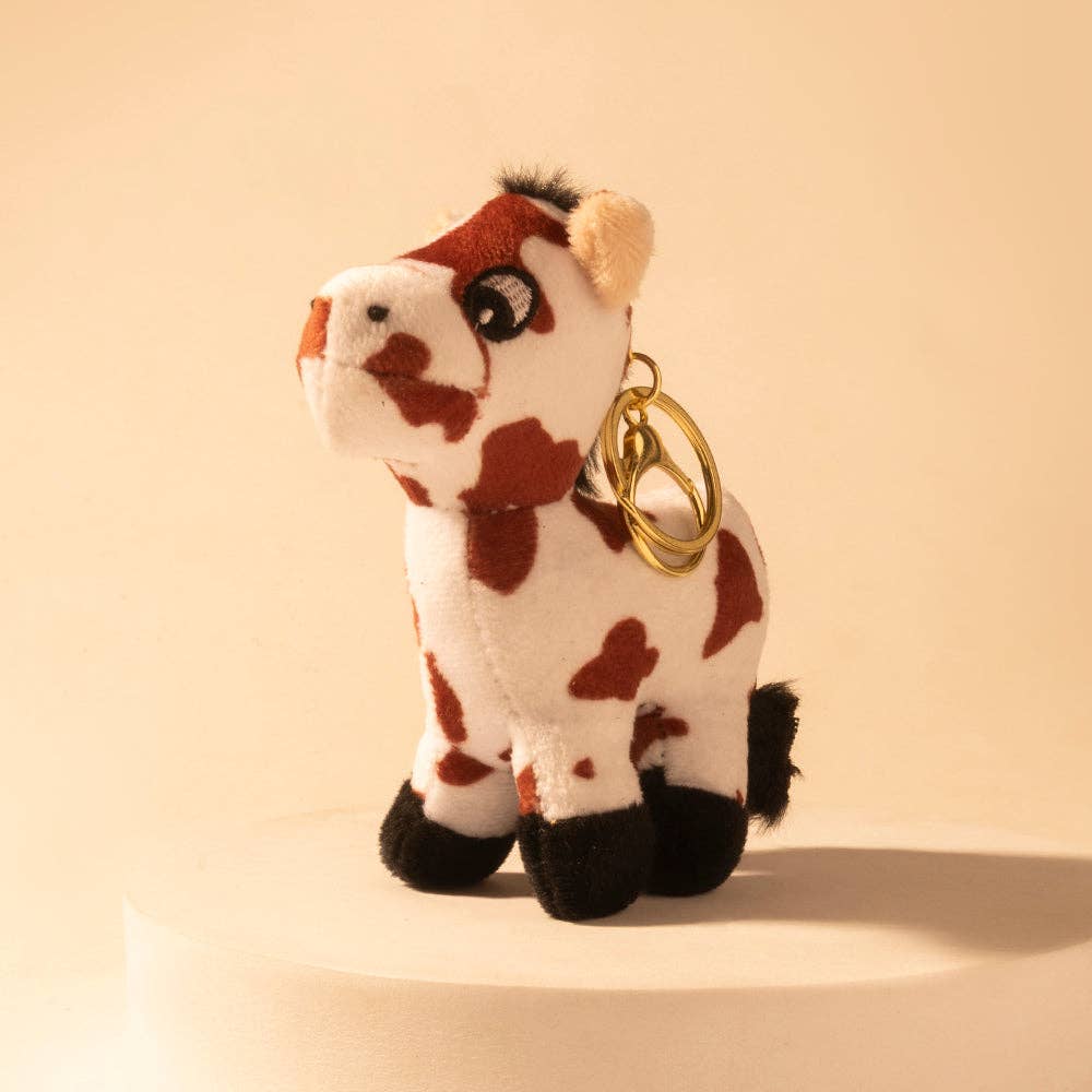 Little Pinto Bag Charm in Ivory Spot: Ivory Spot