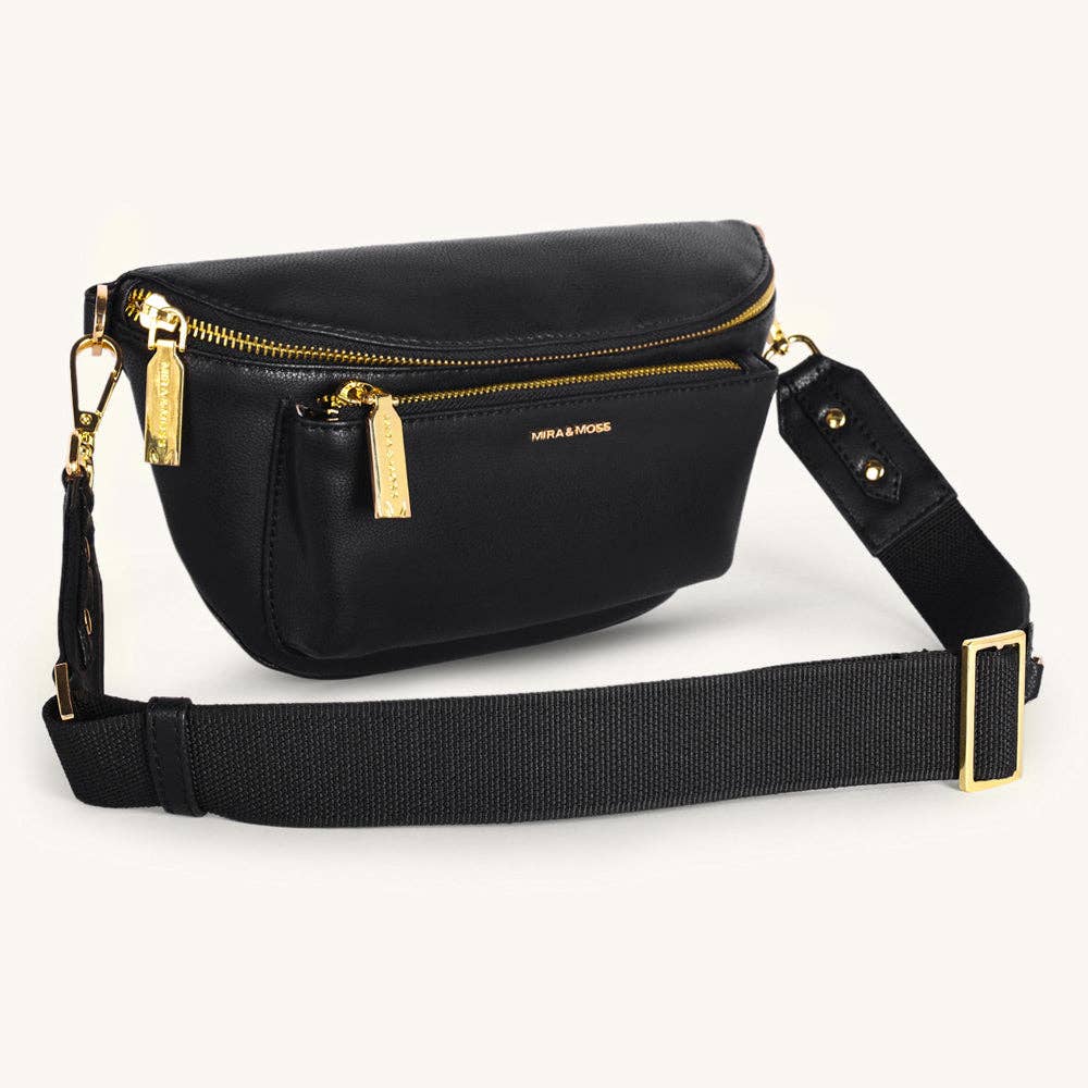 Mira & Moss Blair Fanny Bag - Black: BLACK