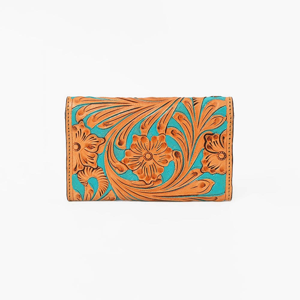 OHG161 Wallet Hand Tooled Genuine Leather women Bag: OHG161