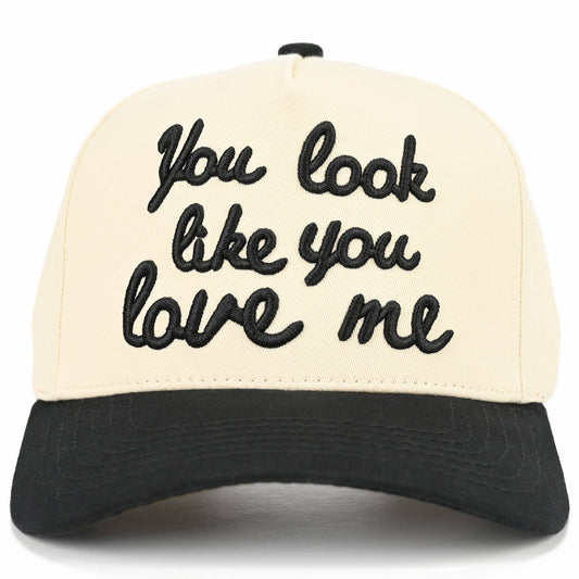 C.C YOU LOOK LIKE YOU LOVE ME Trucker Cap: Black