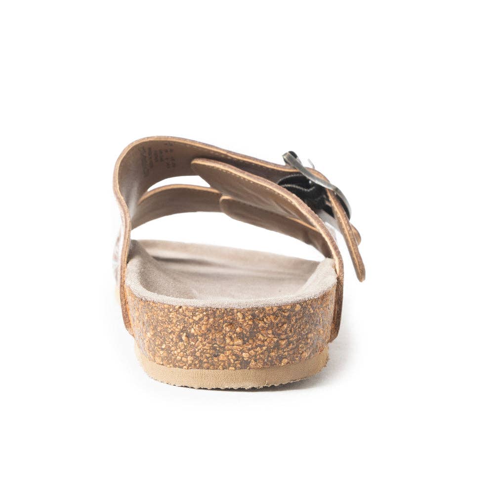 Falling Feather Sandals In Dark Brown: Dark Brown / 11