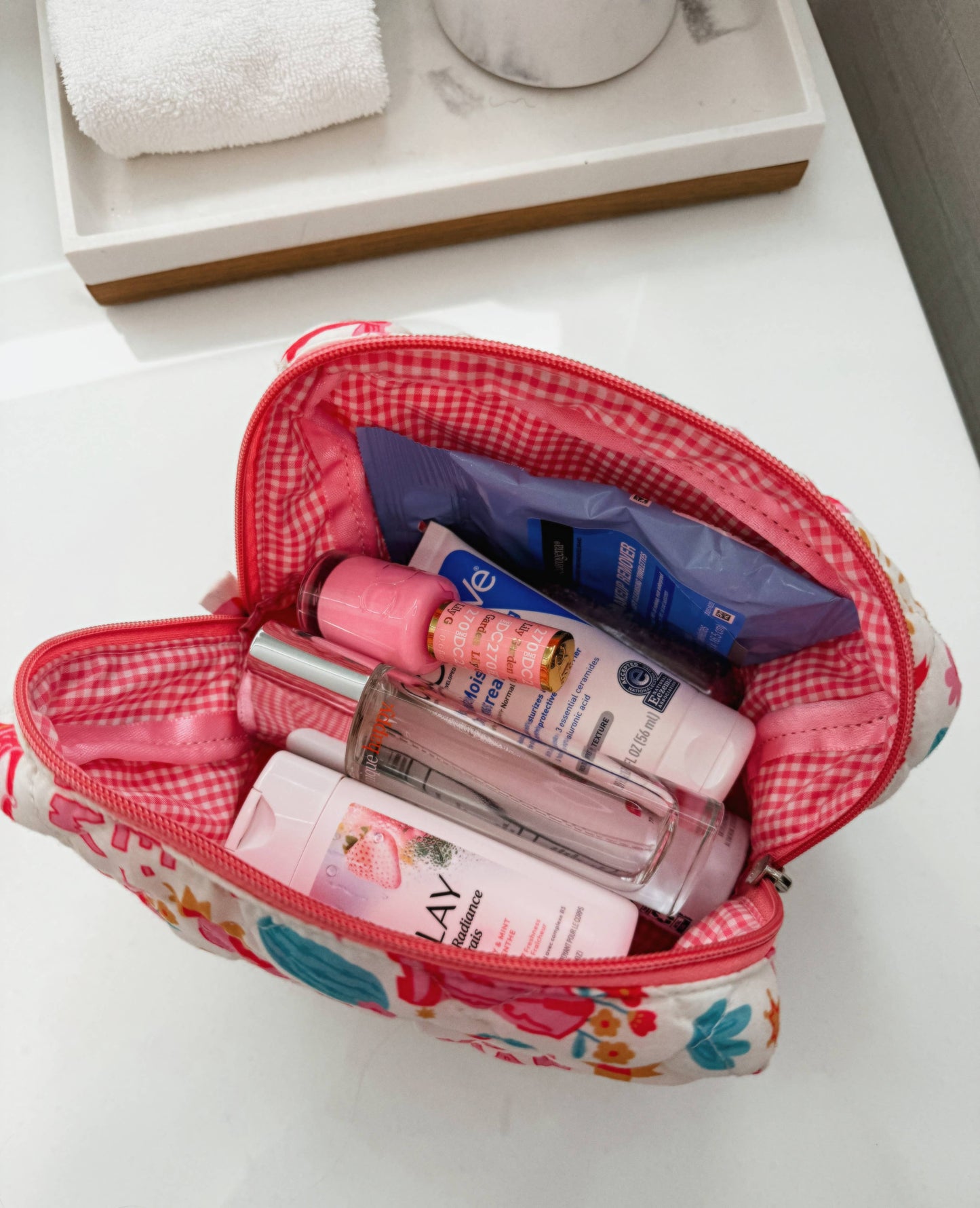 Fabric Western Makeup Bag Organizer | Cowgirl Cosmetic Bag : RODEO BARBIE