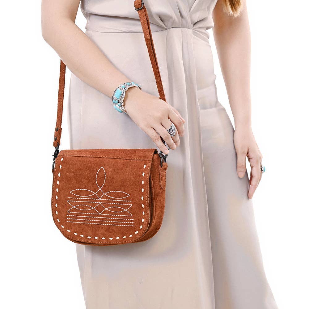ADBG1622 Crossbody Genuine Western Leather Women Bag: ADBG1622D